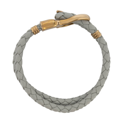 Paul Hewitt Grey Leather Women's Phrep Bracelet - Small