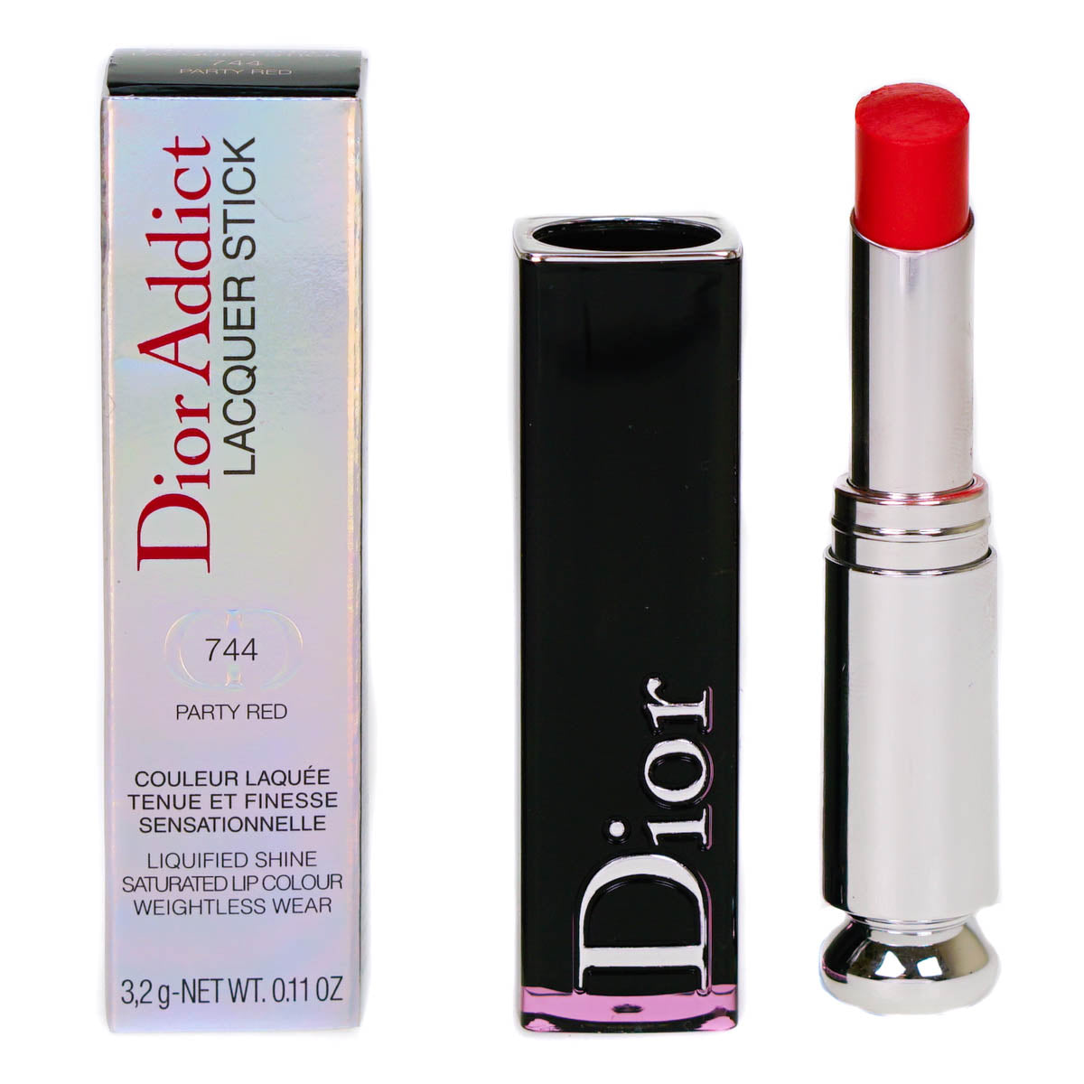 Dior Addict Lacquer Red Lipstick 744 Party Red