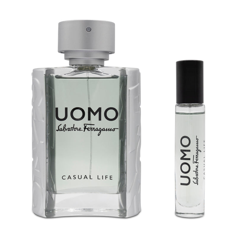 Salvatore Ferragamo Uomo Casual Life 100ml Eau De Toilette Gift Set