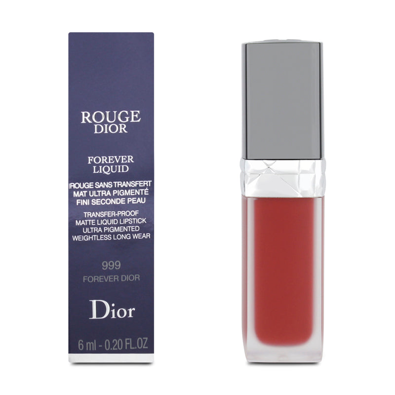 Dior Rouge Forever Liquid Non-Transfer Matte Lipstick 999 Forever Dior