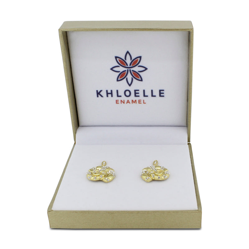 Khloelle Gold Snail Earrings LC0070812