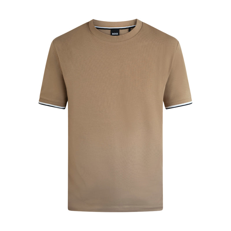 Hugo Boss T-Shirt | Dark Beige | Discounted Designer Wear