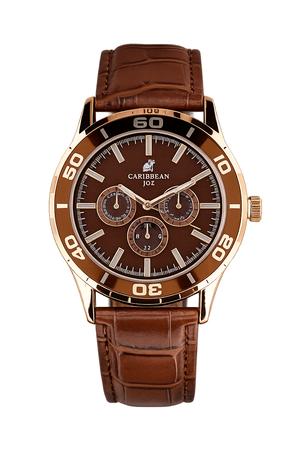 Caribbean Joe Quartz Brown Dial Men's Watch CJ7031RGBN