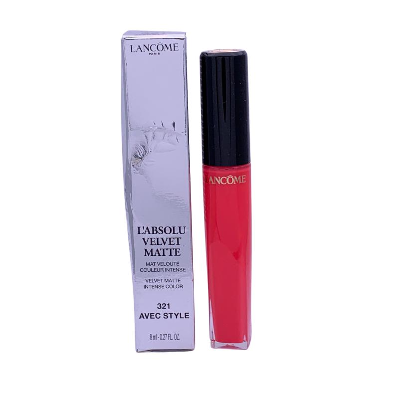 Lancome L'Absolu Velvet Matte Pink Lipstick 321 Avec Style