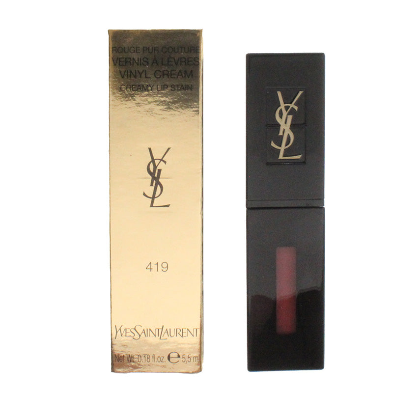 YSL Rouge Pur Couture Vinyl Cream Lip Stain 419 Pink Progressif