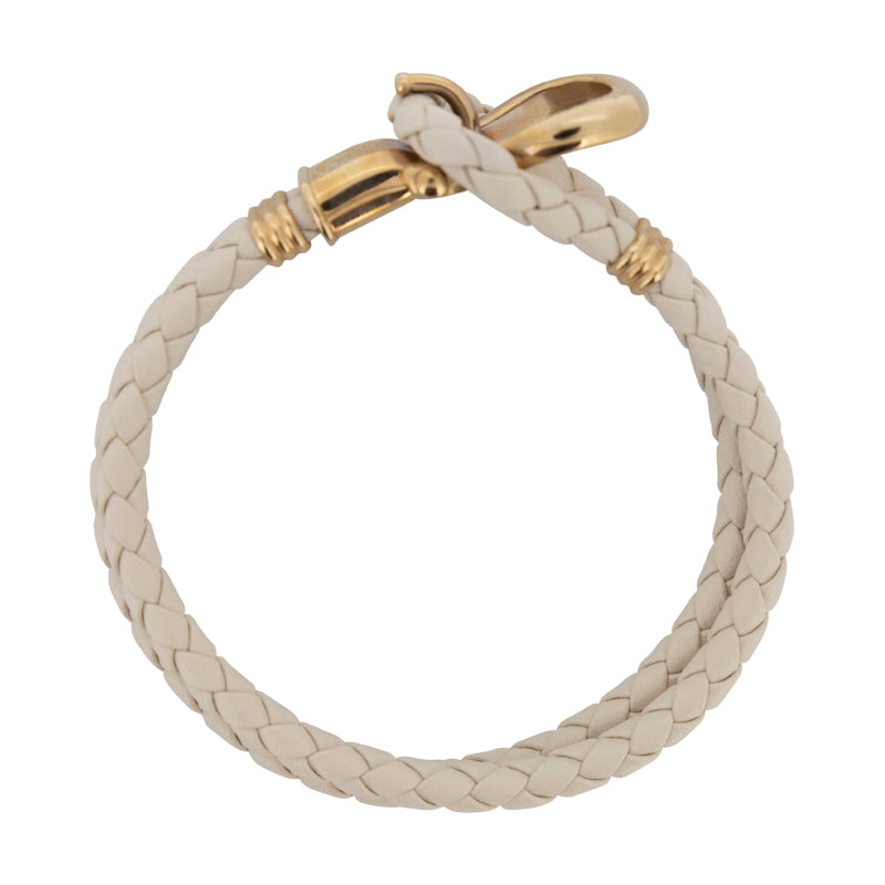 Paul Hewitt Women's Cream Leather Bracelet Large