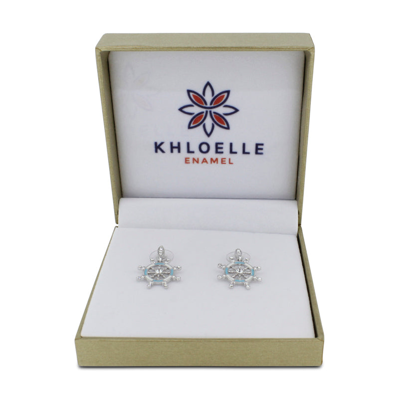 Khloelle Silver Wheel Earrings LC0070799