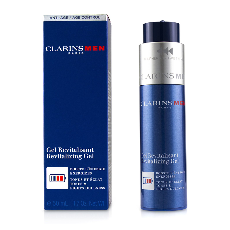 Clarins Men Revitalizing Facial Gel 50ml with packaging box