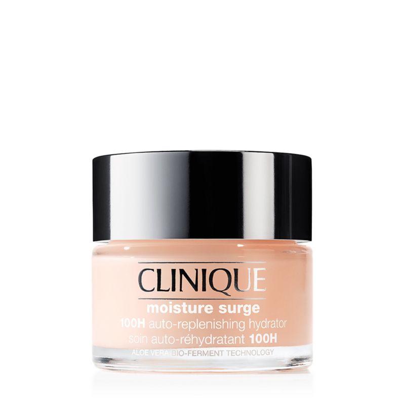 Clinique Moisture Surge 100H Auto-Replenishing Hydrator 50ml jar on a white background