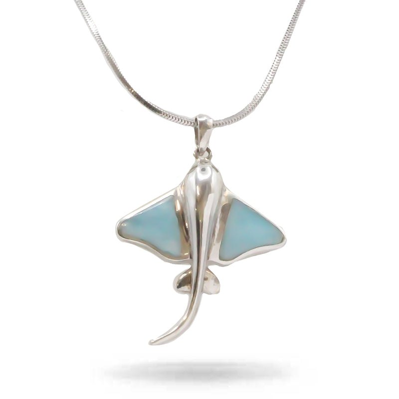 Marahlago Manta Ray Larimar Necklace