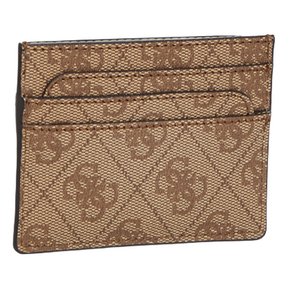 Guess Womens Wallet Card Holder Latte Logo 