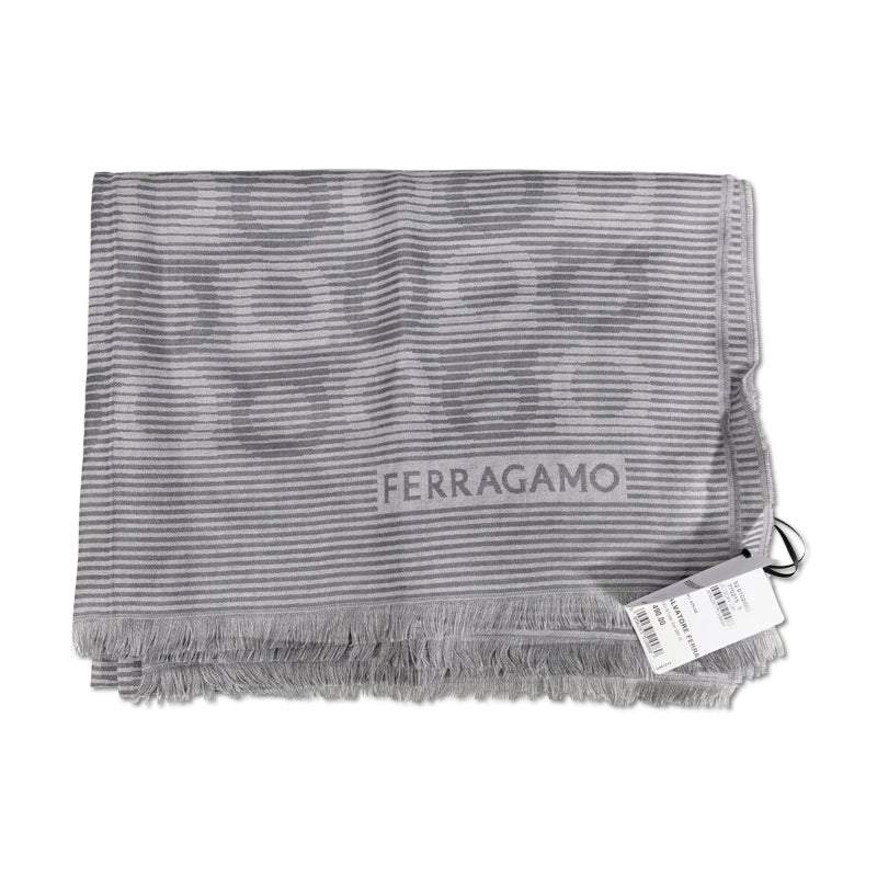Salvatore Ferragamo St Tucson Scarf Grey