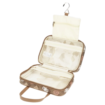 Guess Travel Cosmetic Bag Brown Multi Women's PW744P4213