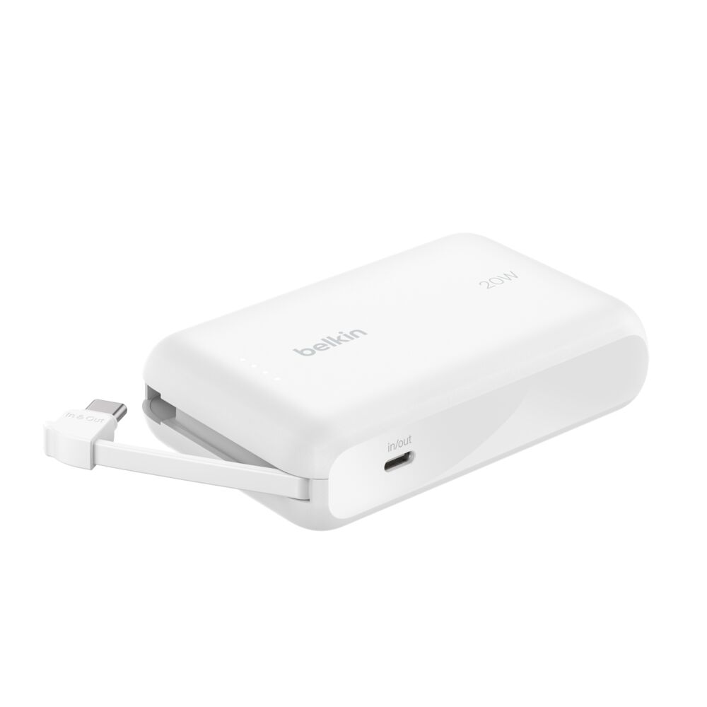 Belkin BoostCharge Power Bank 10K With Integrated Cable
