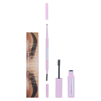 Kylie Cosmetics Kybrow Brow Pencil & Gel Kit 004 Medium Brown with packaging on a white background