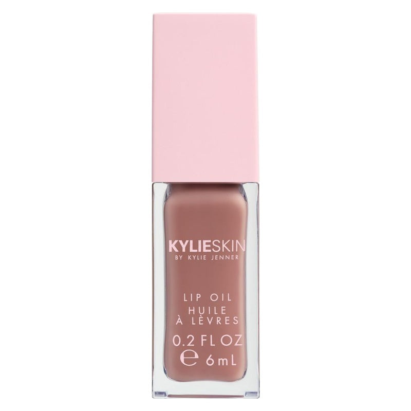 Kylie Skin Lip Oil Crème Brûlée 6ml on a white background