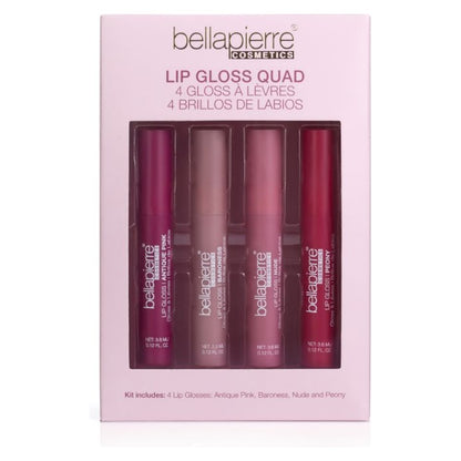 Bellapierre Lip Gloss Quad gift set front view