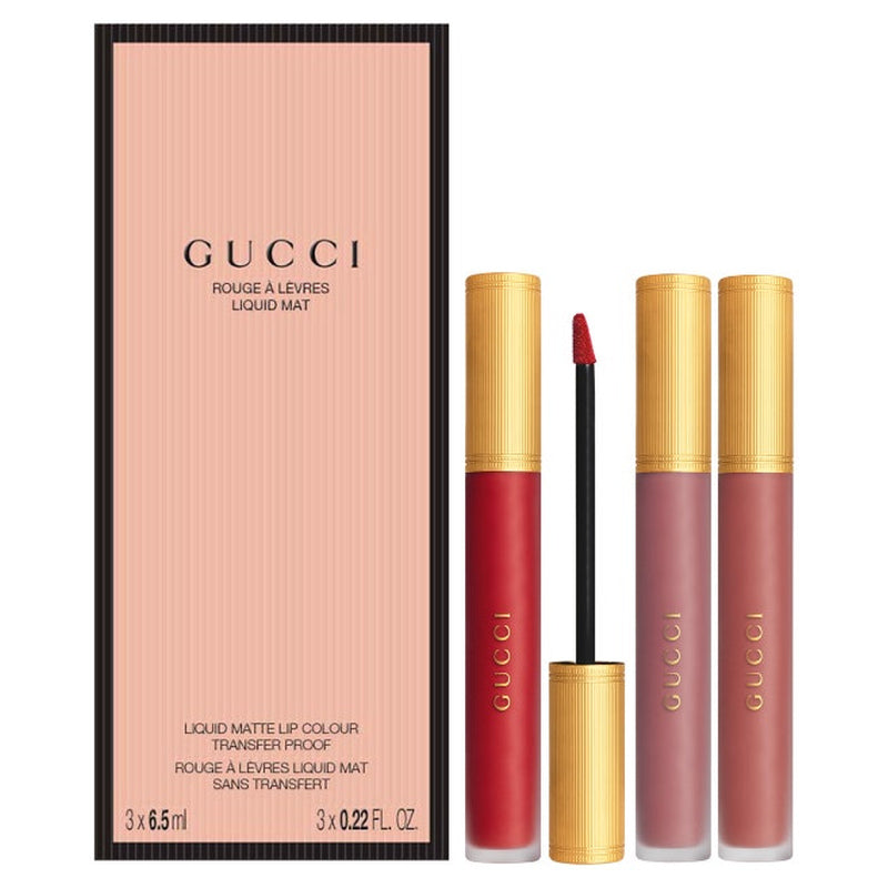 Gucci Liquid Matte Lip Colour Trio Set 3 x 6.5ml
