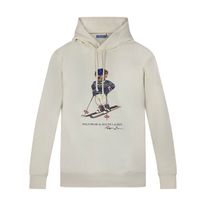 Ralph Lauren Ski Polo Bear Fleece Hoodie Cream