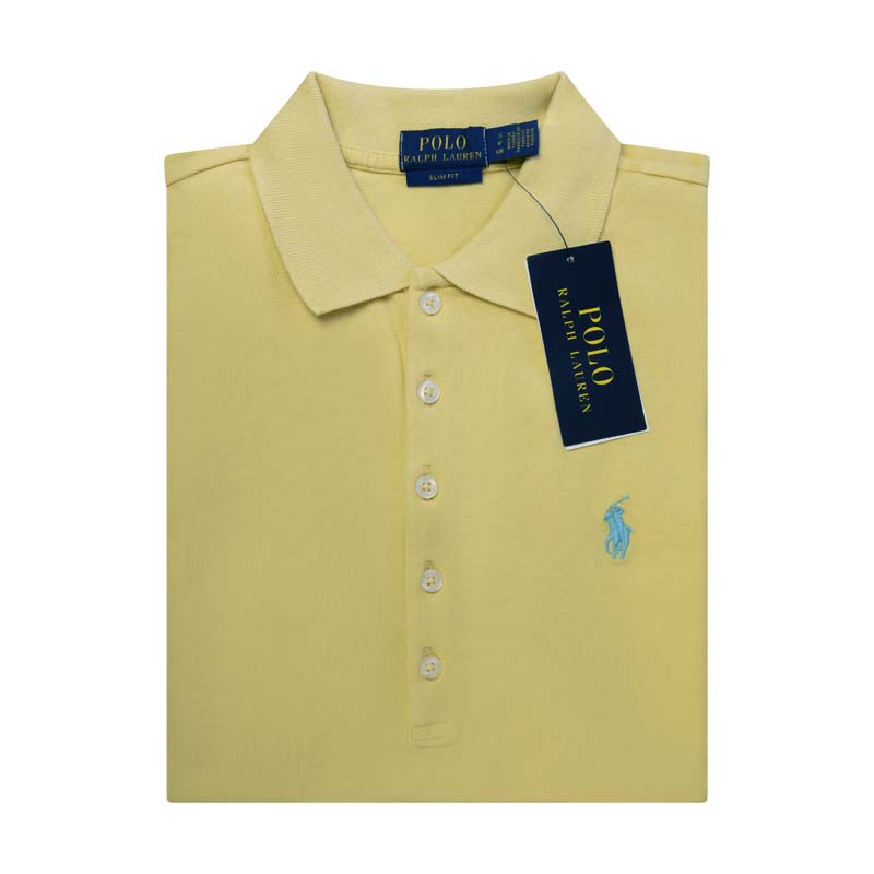 Ralph Lauren Polo Slim Fit Stretch Shirt In Yellow