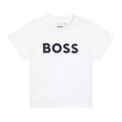 Hugo Boss White Logo Kids T-Shirt 