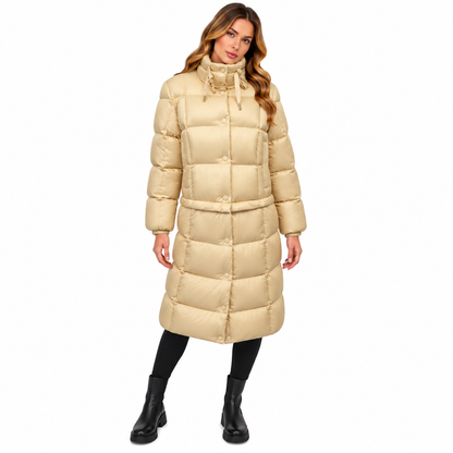 Marc Cain Women's Long Coat Dark Cream
