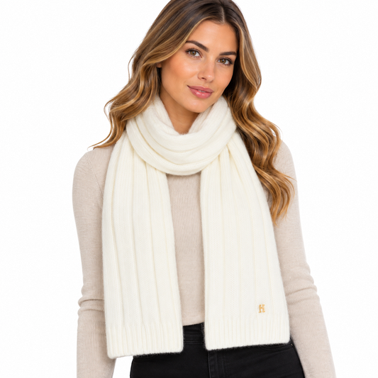 Tommy Hilfiger Women's Timeless Scarf White AW0AW16655