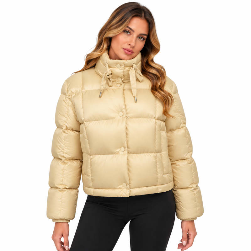 Marc Cain Women's Long Coat Dark Cream