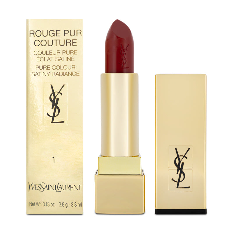 YSL Rouge Pur Couture Red Lipstick 1 Le Rouge (Blemished Box)