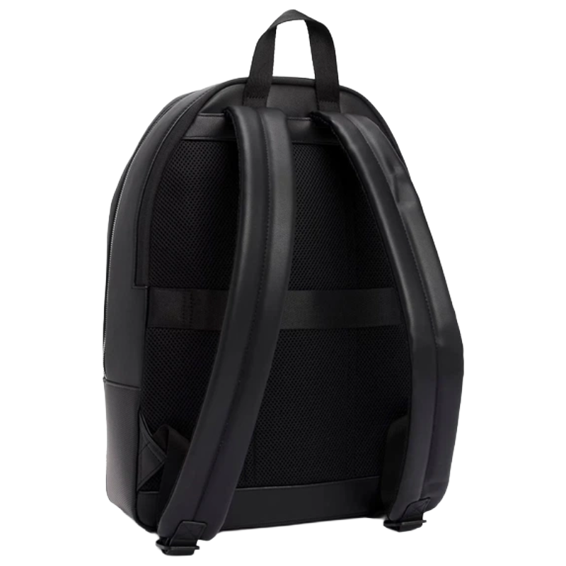Tommy Hilfiger TH Textured Black Dome Backpack