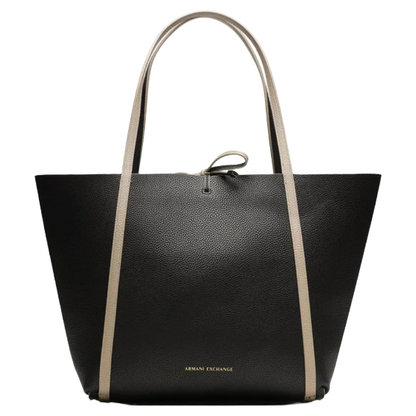 Armani Exchange Reversible Tote Bag Black/Beige CC703 