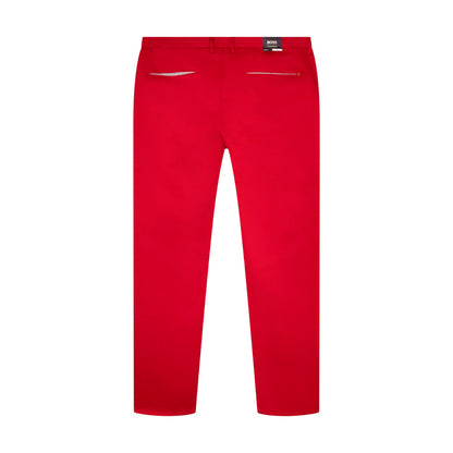 Hugo Boss Rogan W Slim Fit Stretch Red Trousers UK 58 XXXL