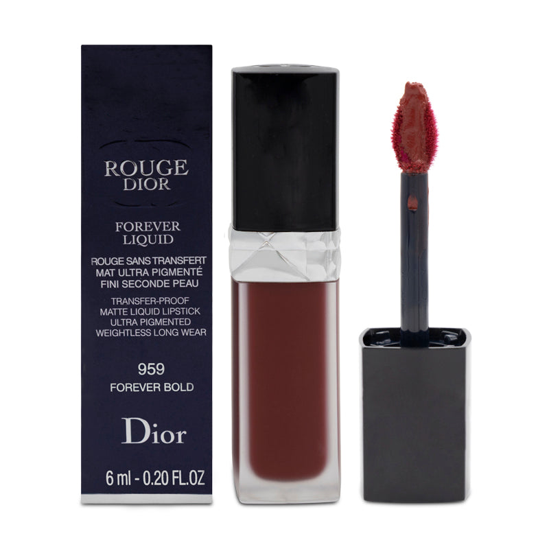 Dior Rouge Forever Liquid Red Lipstick 959 Forever Gold