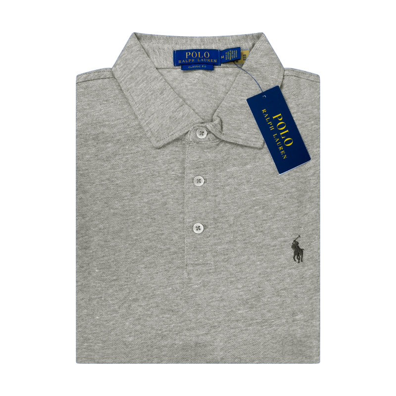 Ralph Lauren Classic Fit Polo Shirt Grey Heather 