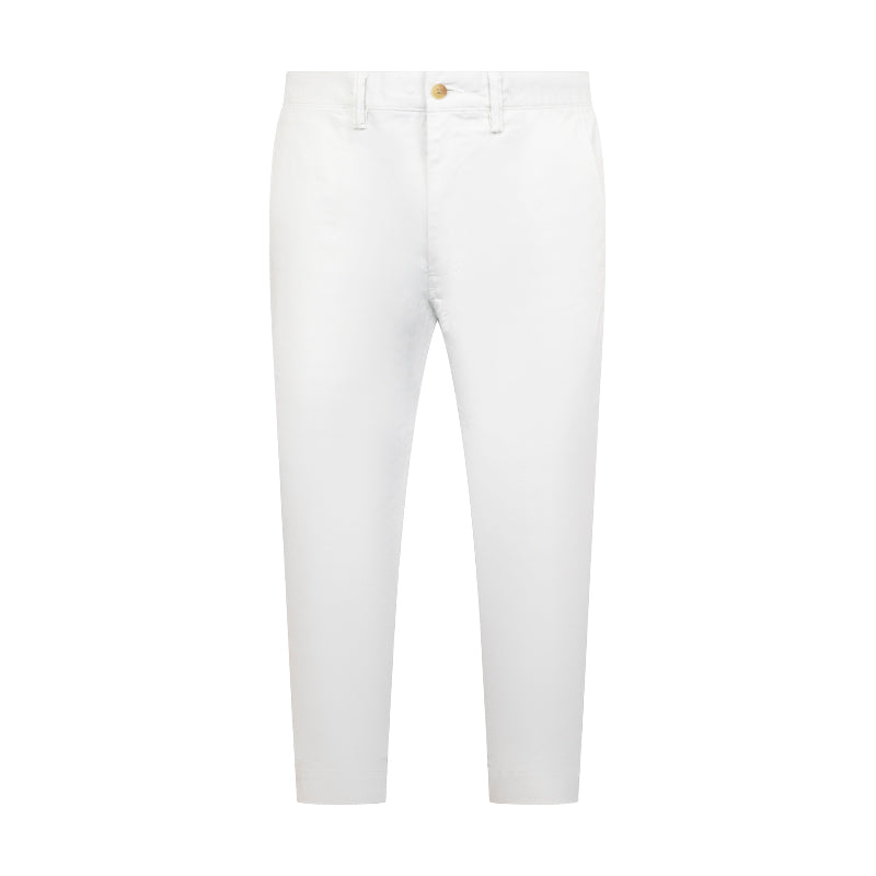 Ralph Lauren Polo Stretch Slim Fit Washed Chino Trousers White