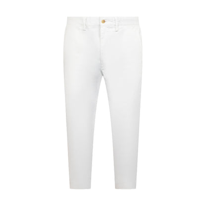 Ralph Lauren Polo Stretch Slim Fit Washed Chino Trousers White