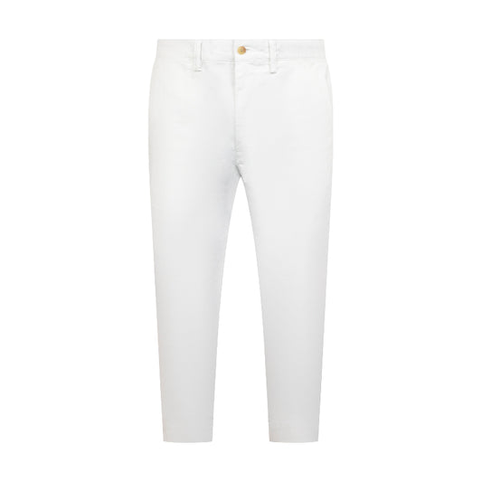 Ralph Lauren Polo Stretch Slim Fit Washed Chino Trousers White