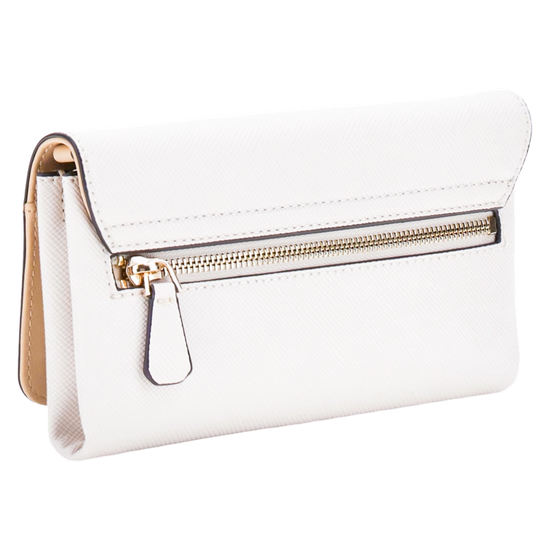 Guess Women's Noelle Mini Logo Chain Crossbody Bag White