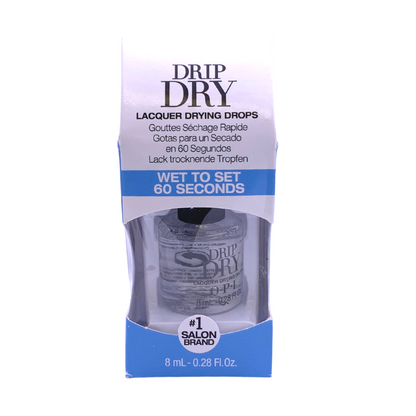 OPI Drip Dry Lacquer Drying Drops 8ml Nail Top Coat (Blemished Box)