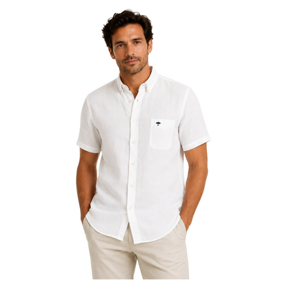 Fynch-Hatton Men's Linen Shirt White