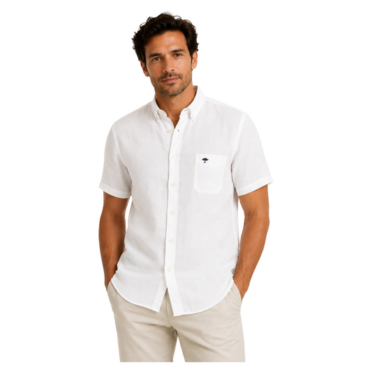 Fynch-Hatton Men's Linen Shirt White