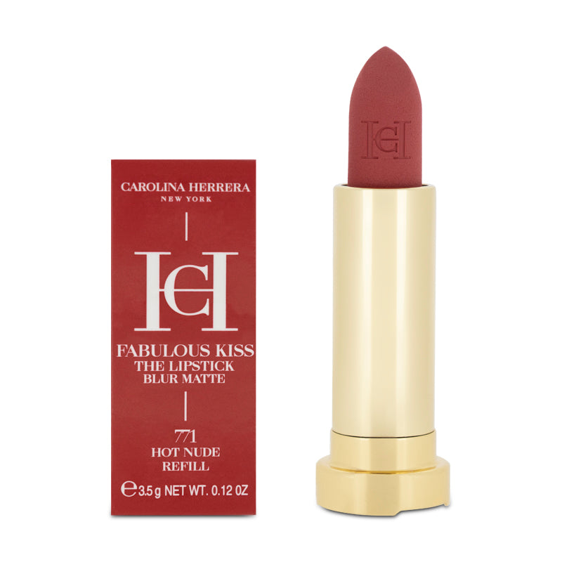 Carolina Herrera Fabulous Kiss The Lipstick Blur Matte 771 Hot Nude Refill