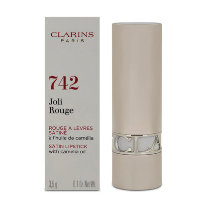 Clarins Joli Rouge Satin Lipstick 742 Joli Rouge