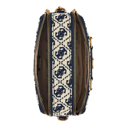 Guess Izzy Navy Logo Shoulder Bag JA865414