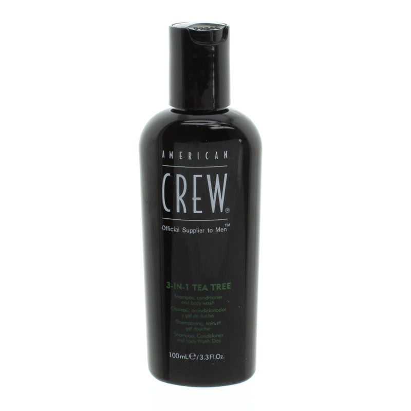 American Crew Tea Tree Shampoo Conditioner Body Wash 100ml