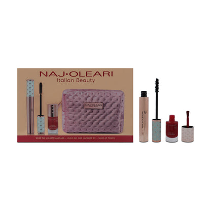 Naj-Oleari Kit Makeup Bag With Mascara & Nail Varnish (Blemished Box)