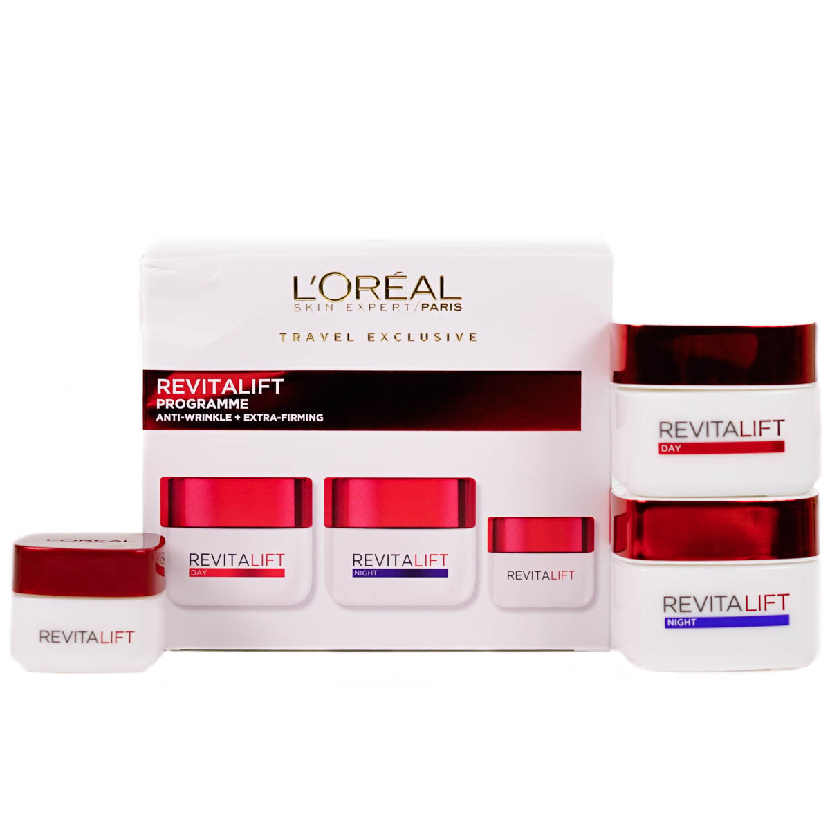 L'Oreal Revitalift Anti Wrinkle Extra-Firming Day/Night 50ml Eye Set