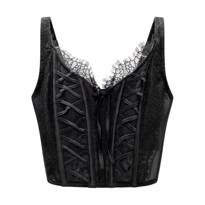 Victoria's Secret Dream Angels Bralette Lace Corset Black X Large