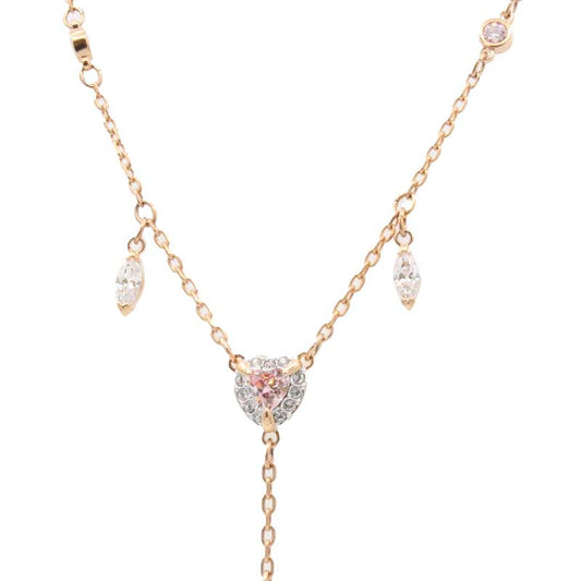 Swarovski Rose Gold Plated One Y Necklace 5439313
