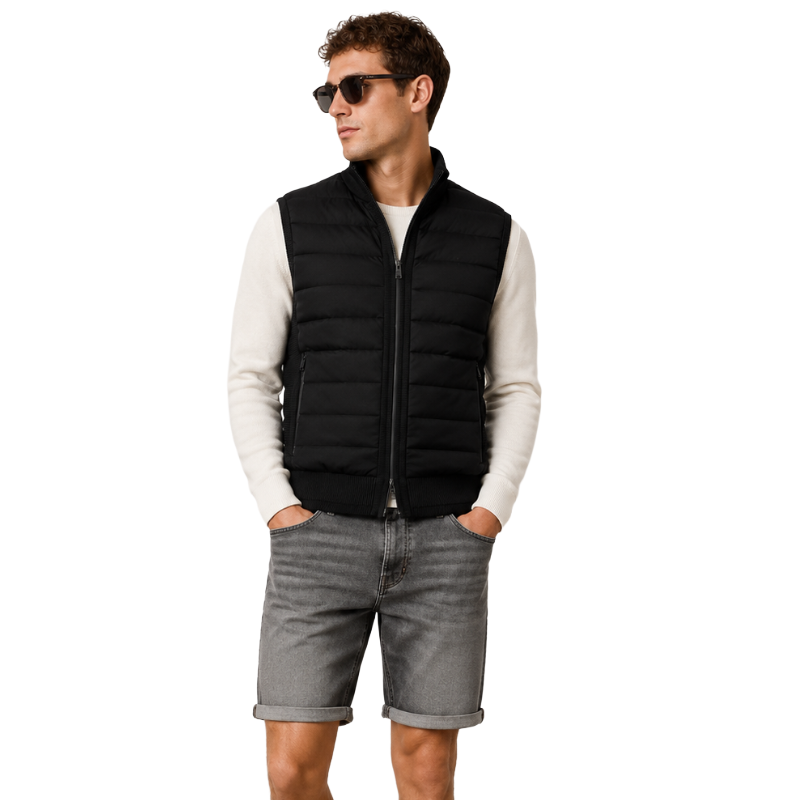 Hugo Boss Performance Palladino Fabric Gilet Black